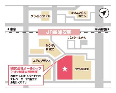Rホーム＋浦安入居相談室地図